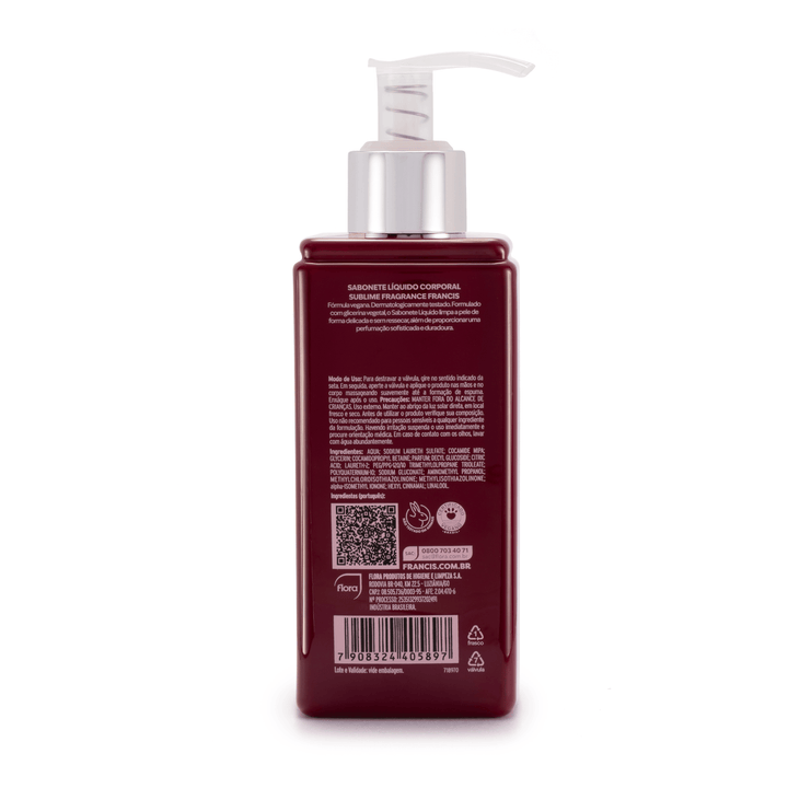 Sabonete Líquido Corporal Francis Sublime Fragrance 250ml