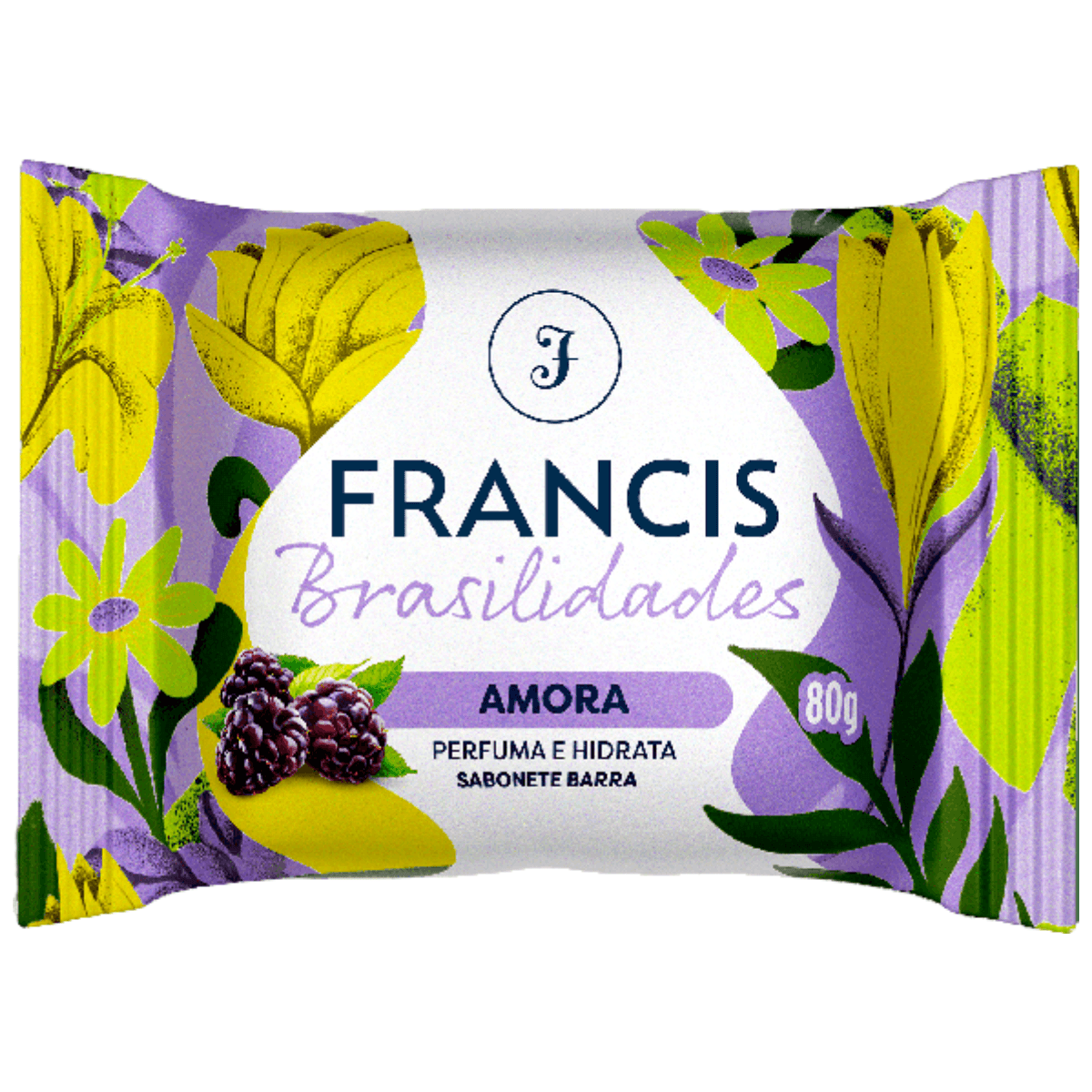 Sabonete em barra Francis Brasilidades Amora 80g