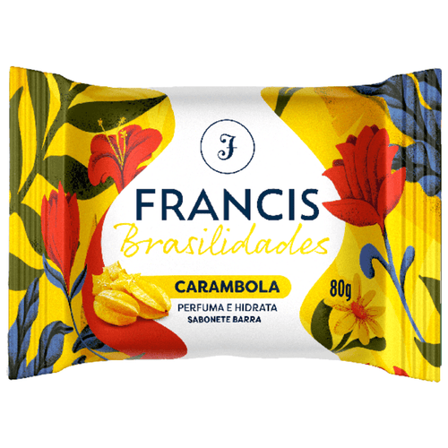 Sabonete em barra Francis Brasilidades Carambola 80g