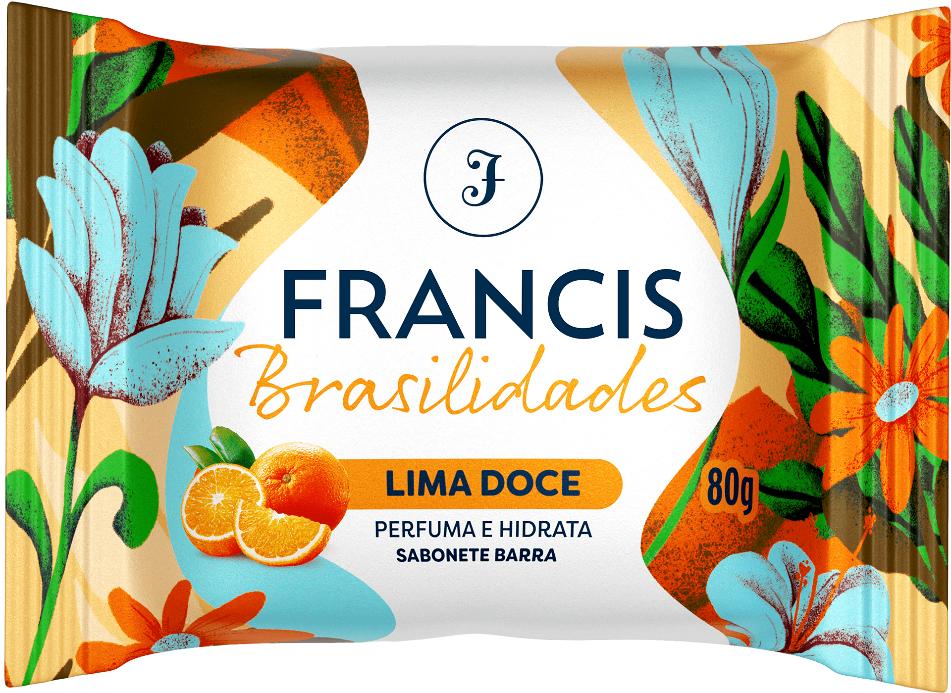 Sabonete em barra Francis Brasilidades Lima Doce 80g