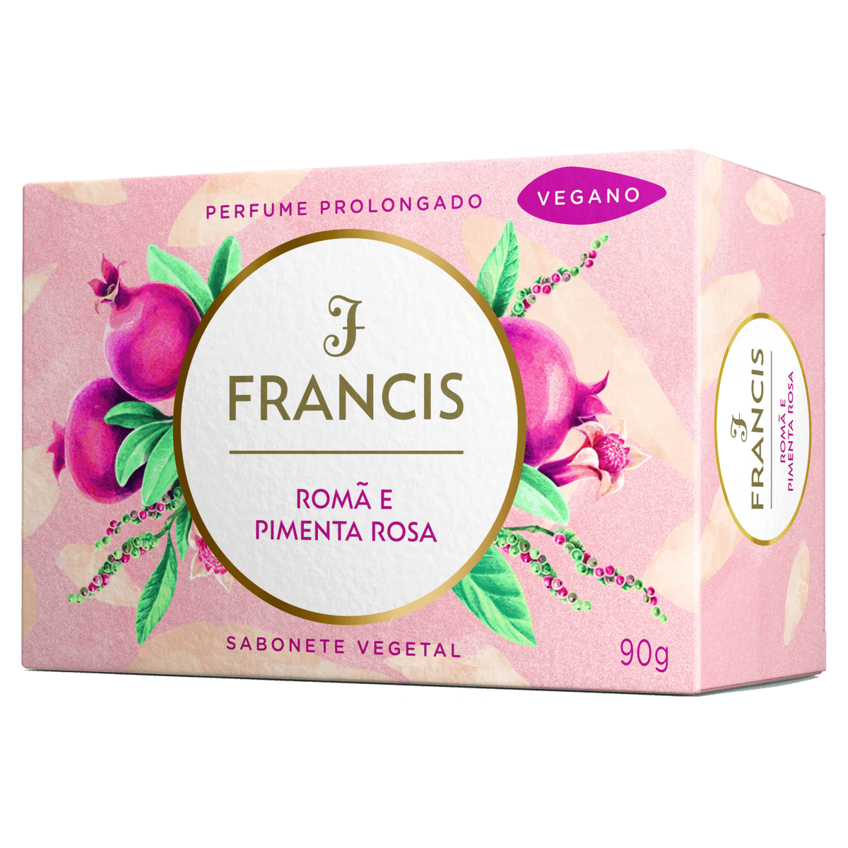 Sabonete em barra Francis Romã & Pimenta Rosa 90g