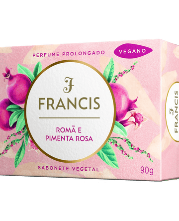 Sabonete em barra Francis Romã & Pimenta Rosa 90g