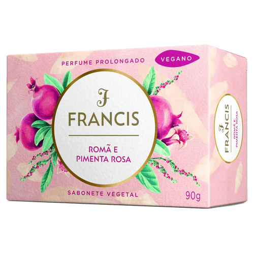 Sabonete em barra Francis Romã & Pimenta Rosa 90g