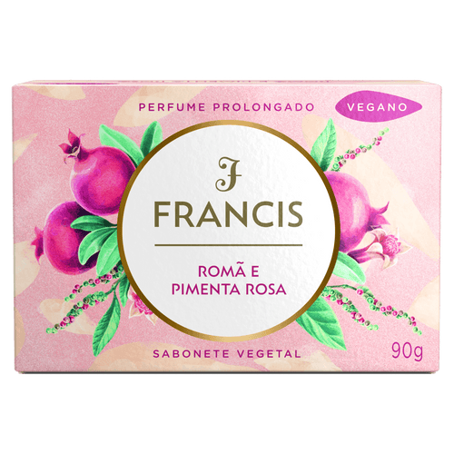 Sabonete em barra Francis Romã & Pimenta Rosa 90g