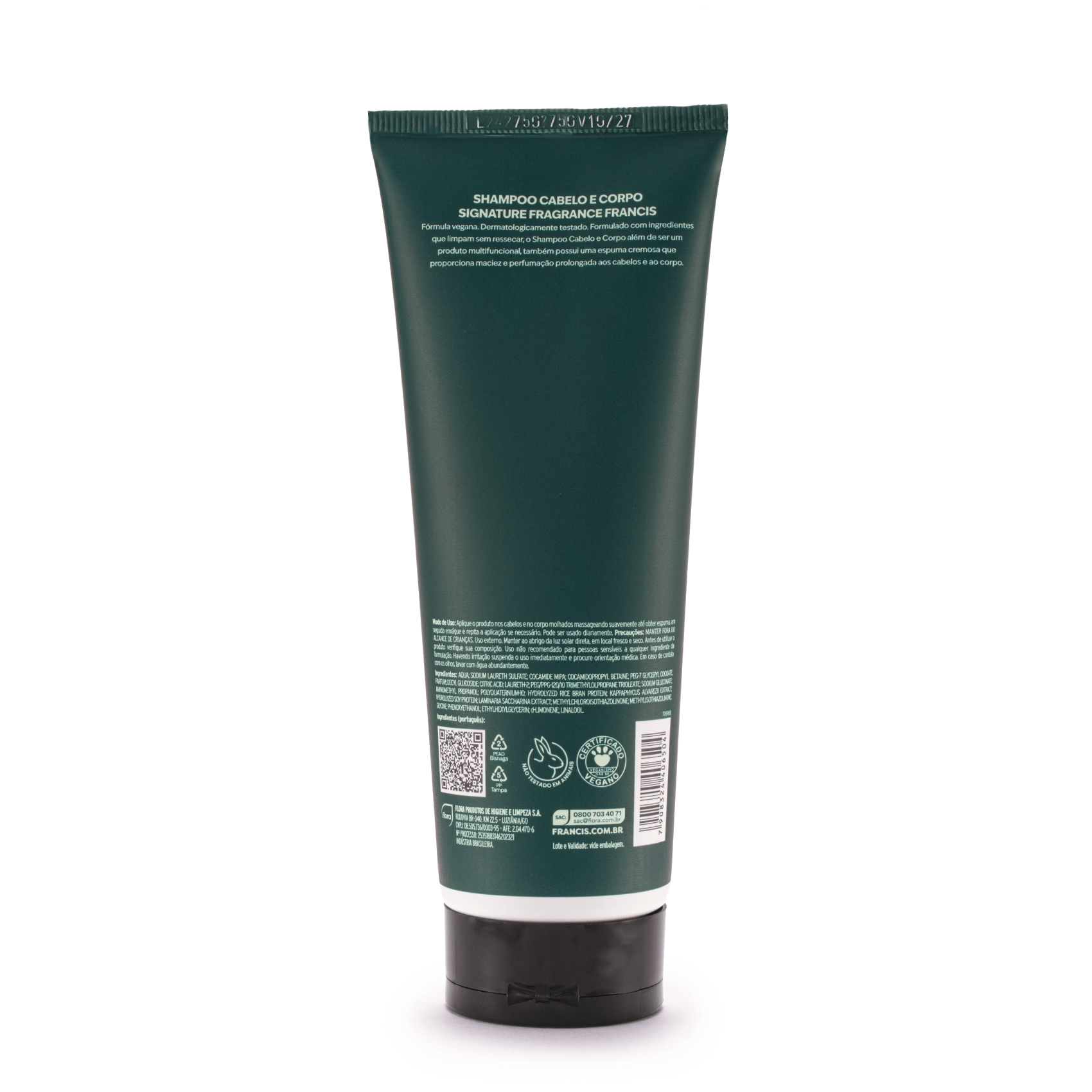 Shampoo Cabelo & Corpo Francis Signature 200 Ml