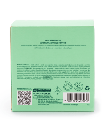 Vela Perfumada Francis Serene Fragrance G