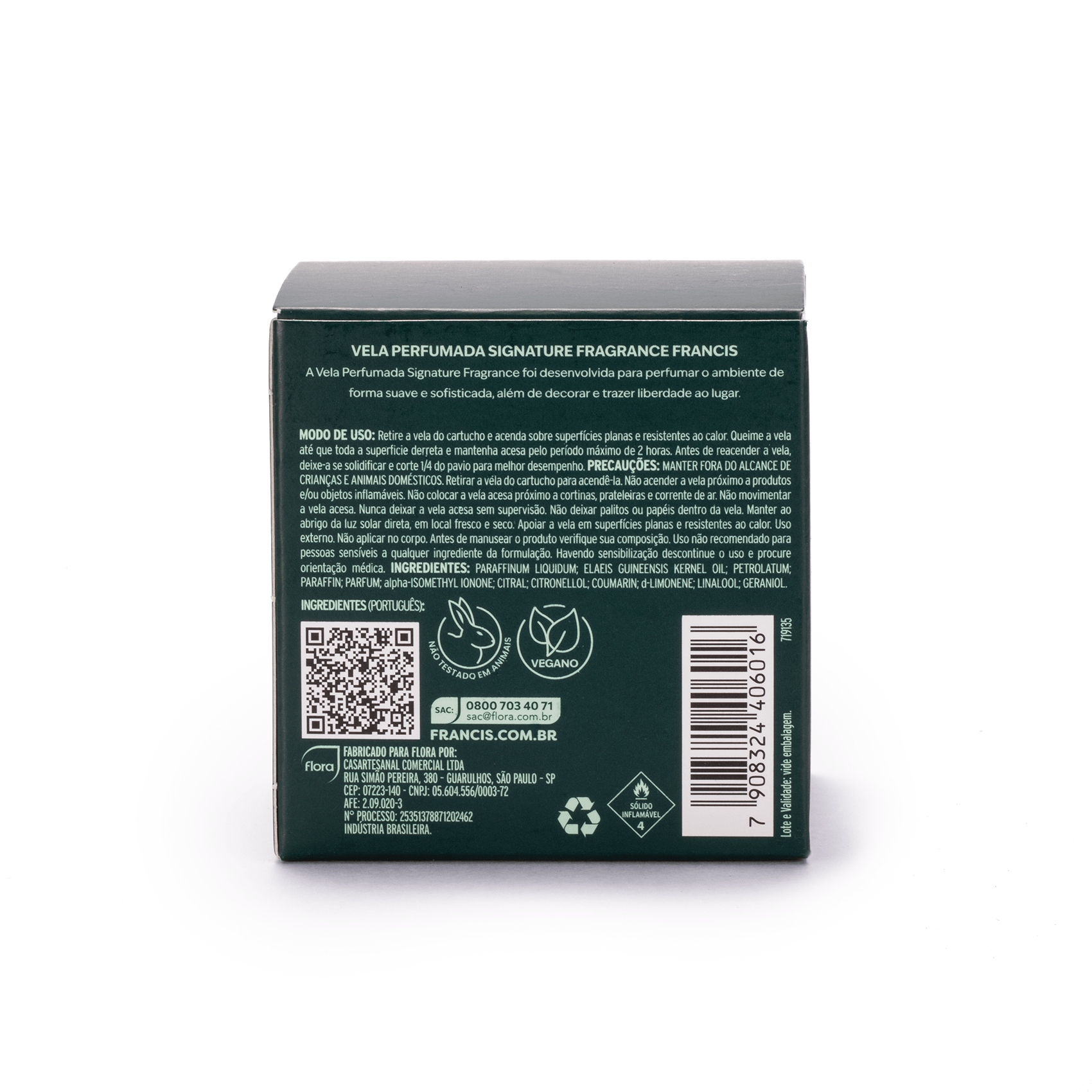 Vela Perfumada Francis Signature Fragrance P