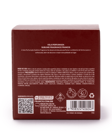Vela Perfumada Francis Sublime Fragrance G