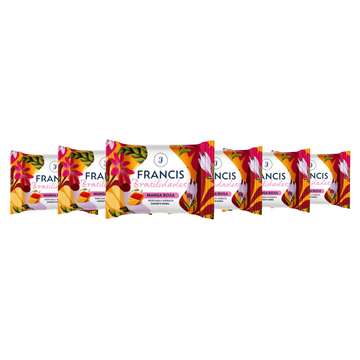 Kit Sabonete em barra Francis Brasilidades Manga Rosa 80g