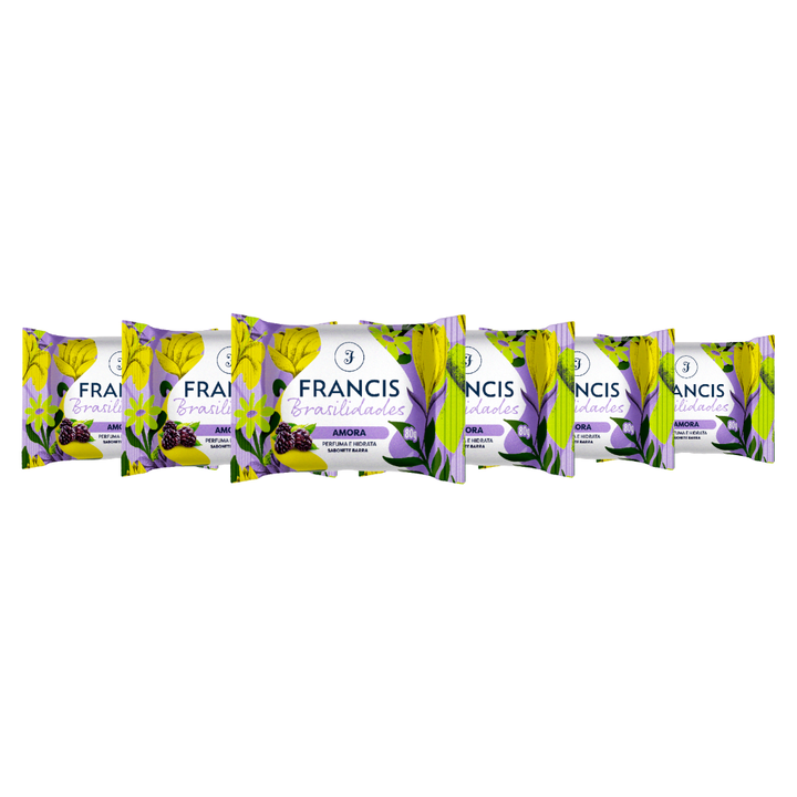 Kit Sabonete em barra Francis Brasilidades Amora 80g