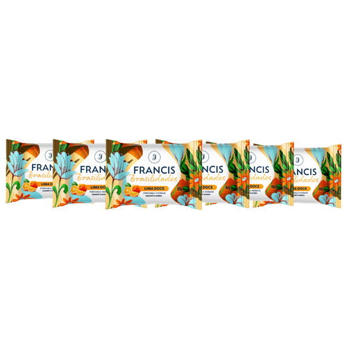 Kit Sabonete em barra Francis Brasilidades Lima Doce 80g